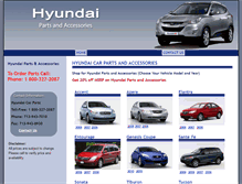 Tablet Screenshot of hyundai-car-parts.com